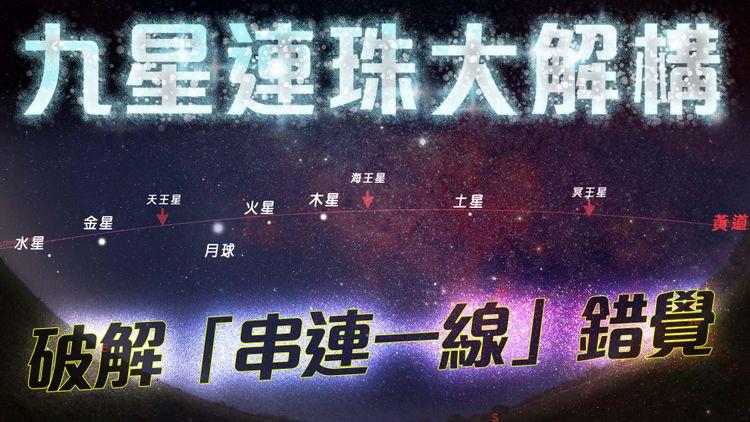 九星連珠大解構！動畫破解「串連一線」錯覺 八星連珠五星連珠點分辨？7月上旬仲睇到？｜天氣師李鈺廷｜科普冷知識