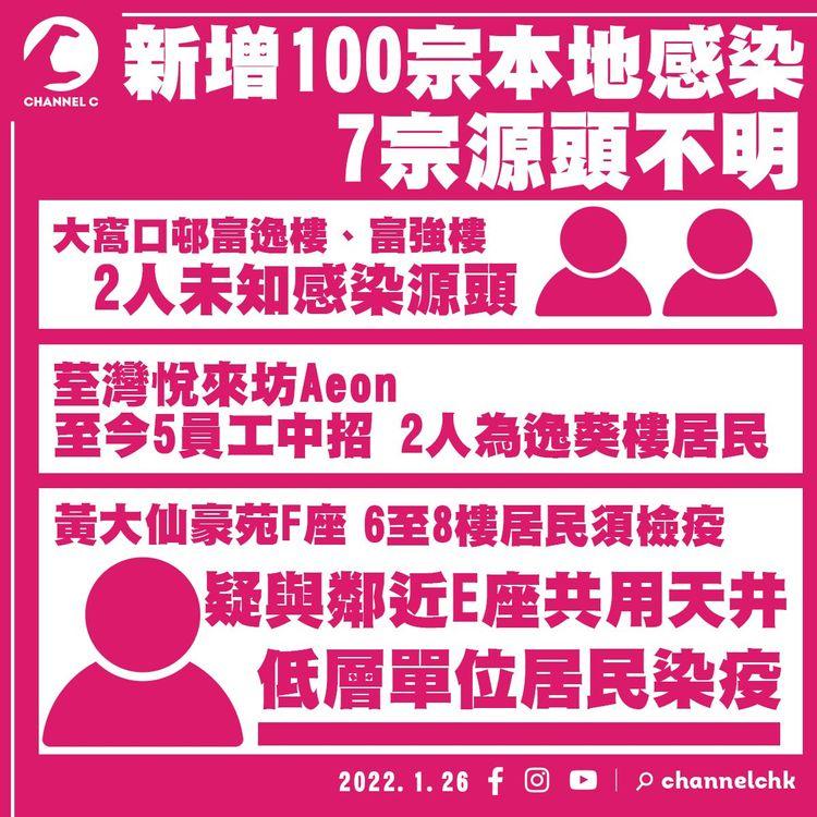 黃大仙豪苑1座6至8樓F室居民須檢疫 多個群組現小型爆發