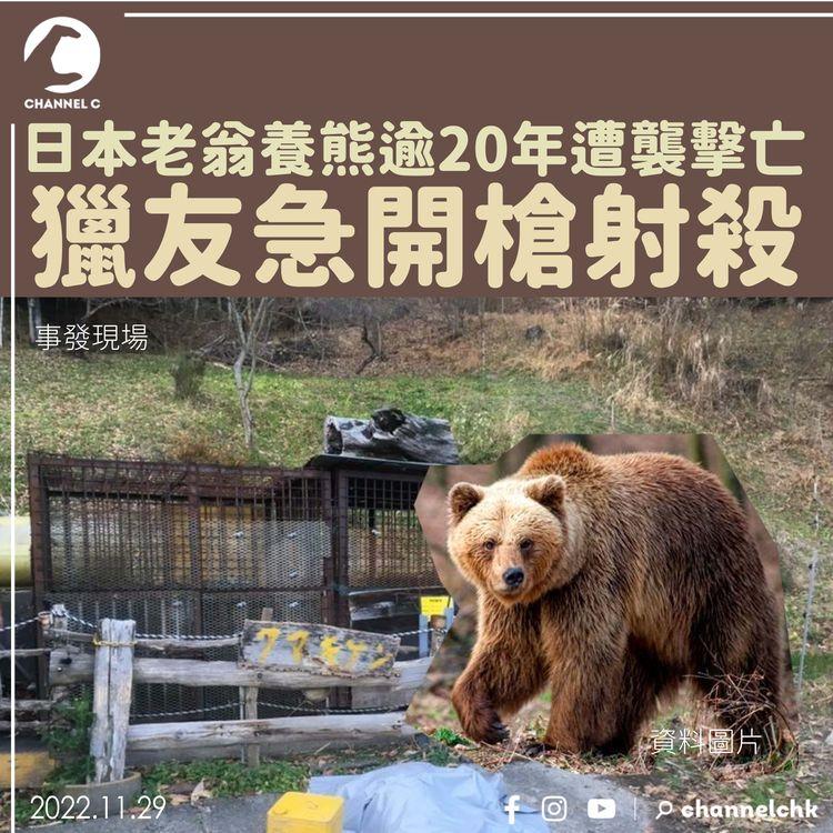 日本老翁養熊逾20年遭襲擊亡 獵友急開槍射殺